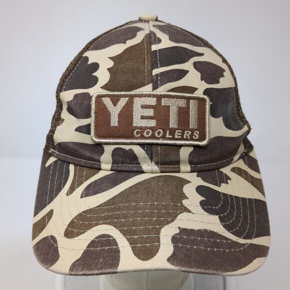 Yeti Coolers Snapback Trucker Hat Multi One Size Adjustable Mesh Back Camouflage - Picture 2 of 9